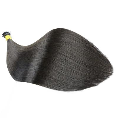 China Wholesale Cheap Highknight Price 100% Virgin Brazilian Raw Hair Silky Straight Wave Straight I Tip Hair Extensions for sale