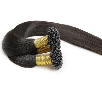 China Factory Price 100% Brazilian Silky Straight Virgin Human Hair 10A Silky Straight Highknight Color U-tip Human Hair Nail Extensions for sale