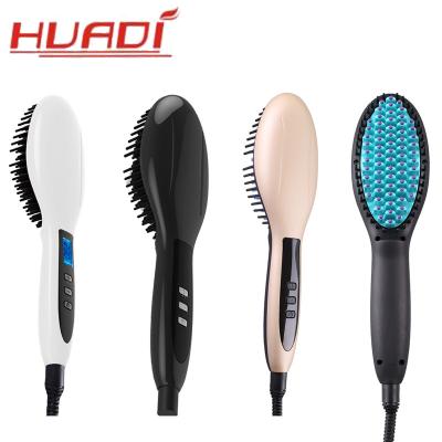 China Home and Salon Patent Design Electric Hair Straightening Brush Straightener Comb Fast Heat As Seen On TV for sale