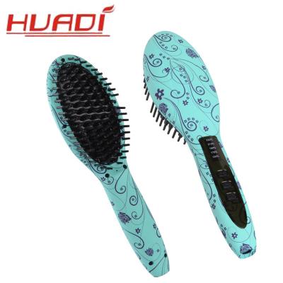 China HOME | SALON HUADI Electric Comb Hair Straightener Brush with PTC Heating Element Patent Owned for sale