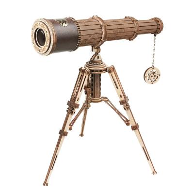 China China Robotime Gift Kit DIY Monocular Telescope Opens Wooden 3d Puzzle For Adults for sale