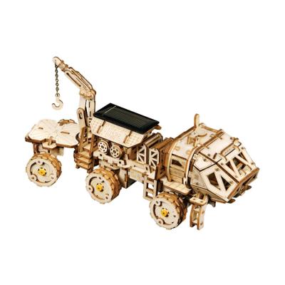 China Eco-friendly Vehicle Certificate Factory ASTM Mechanical Laser Cut Wooden Puzzle 3D Toy for sale