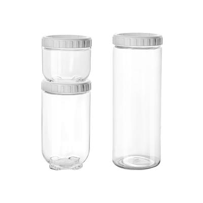 China Sustainable high quality durable using various economic food grade glass storage jars for sale