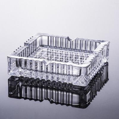 China LOVWISH Eco-friendly Crystal Golden and Luxury Glass Cigarette Ashtray Ashtrays for sale