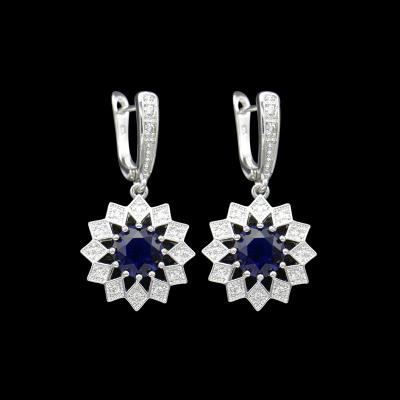 China TRENDY Earrings Set Fashion Jewelry Earrings 925 Sterling Silver For Women Gift Zircon Party Wedding Origin for sale