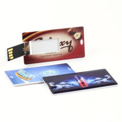 China Super Slim Conference Promotion Credit Card USB 2.0 Mini Memory Stick 8gb With Logo for sale