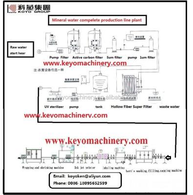 China Automatic Beverage Bottle Water Filling Machine /Mineral Aquatic Plant/Hydromineral Production Line for sale