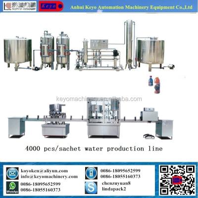 China 1500BPH Beverage Water Production And Packing Line /koyo Pure Water Machinery for sale