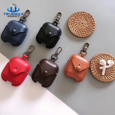 China Anti-drop wholesale PU leather protector case for AirPods 1 2 pro for sale