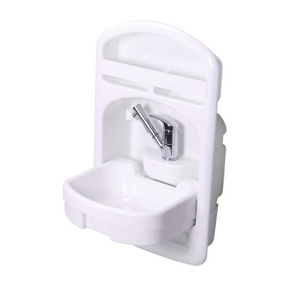 China Modern Type Plastic Stainless Steel Varnish Folding Hand Wash Kitchen Sink Or RV Wallmount for sale