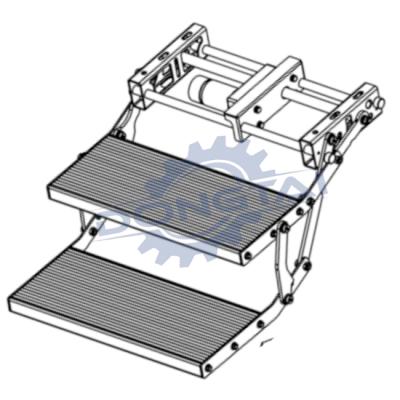 China Amazon Success Caravan Rigid Motorhome Motorized Step Slider Automatic Step For Camper Van Ambulance for sale