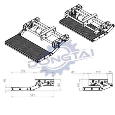 China Wholesale Rigid Universal Motorhome Power Step / Single Sliding Motorhome Step for sale