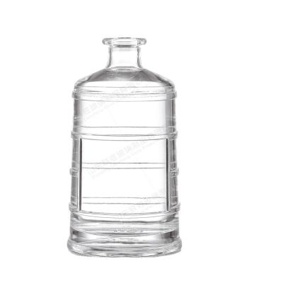 China Clear Glass Large Round Bottles 500ml 1000ml 1500ml for Wine Whiskey Vodka Industrial for sale