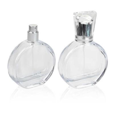 China 10ml 50ml 60ml 100ml Luxury Transparent and Frosted Perfume Glass Bottle with Lids for sale