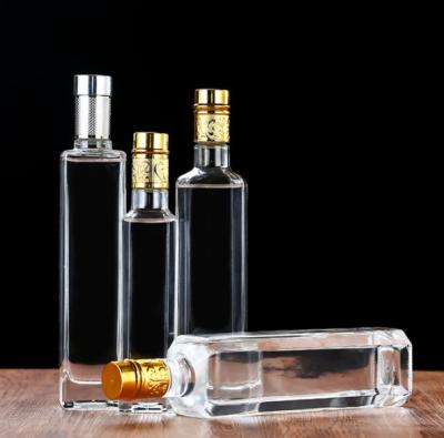 China Glass Bottle Olive Oil Bottle Flint Glass Cork Custom Size Accepted Food Bottle for sale