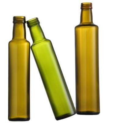 China Tamaño personalizado Botella de vidrio cilíndrica de aceite de oliva 50 ml 100 ml 250 ml para aceite para el cabello en venta