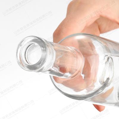 China Basismateriaal Glas Leeg Liquor Spirits Glas Whisky Flessen 500 ml Wijn Glasfles Te koop