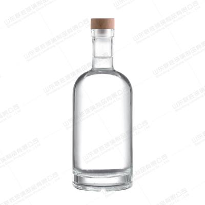 中国 350ml 500ml 700ml 1000ml ガラスワインボトル ガラスカラー付き 健康な鉛のないボトル 販売のため