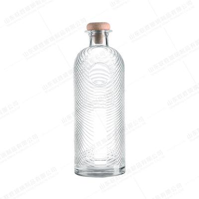 중국 위스키 보드카를 위한 유리 병 500ml 700ml 용량 판매용