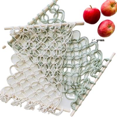 China Sustainable Autumn Kitchen Macrame Fruit Under Cabinet Fruit Hammock Hanging Fruit Basket for sale