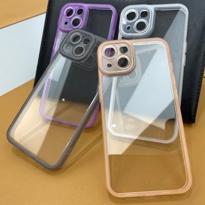 China iphone X XS max 12 13mini XR 7G 8G SE2020 Hitomi Eye photo frame 2 shockproof in 1 transparent tpu+pc back phone case for sale