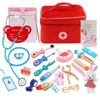 China Eco-friendly Material Popular Diy Pretend Game Working Table Doctor Toys Set Kit For Kids for sale