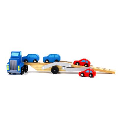 China Hot Selling Friction Children Toy Car Transporter Gliding Cute Aircraft Toy Trailer Truck Carrier Eco-friendly Material Toys Car for sale