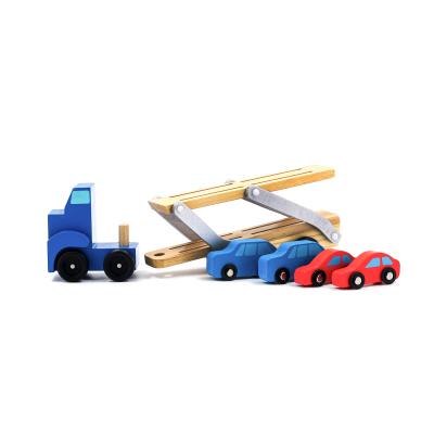 China Construction Truck Vehicle Car Toy Set Play In Carrier Eco-friendly Material Engineering Cargo Truck Models for sale