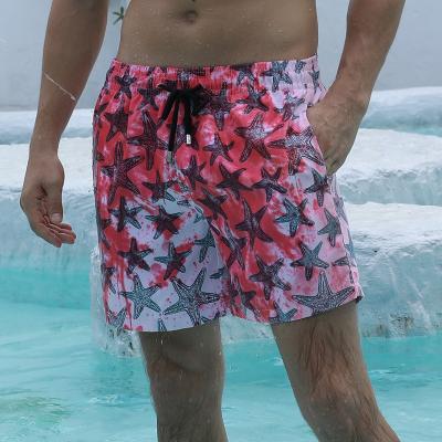 China Anti-Wrinkle Change Color Magic Beach Shorts Summer Mens Swimming Trunks Swimwear Swimsuit Quick Dry Bathing Shorts Beach Panties for sale