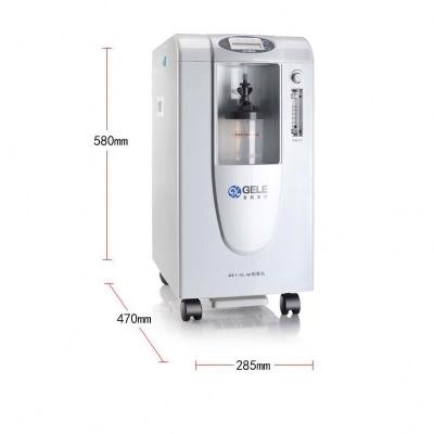 China Oxygen Physiotherapy Low Price GE1 Portable Oxygen Concentrator-Home Equipment 5L 220V Self-test Current Concentrator with nebulization for sale