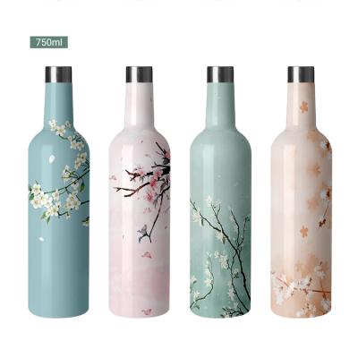 China Sustainable Empty Wine Bottle Insulated Wine Bottle Customize Wine Bottles for sale