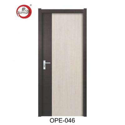 China Attractive Swing Oupai Vending Style Finished Two Color Restaurant Door Interior for sale