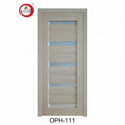 China Swing Best Selling Bathroom Solid Wood Glass Door Malaysia Price Waterproof for sale