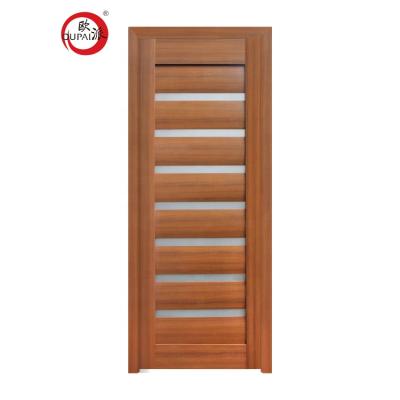 China Morden Front Solid Core Black Swing Walnut And Prefinished Commercial Interior Wood Doors for sale