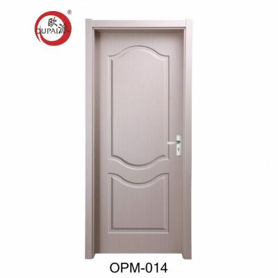 China Best Selling Gray Color Fashion Pattern Carved House Entry Firm PVC Swing Interior Swing Door for sale