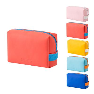 China Durable Trending Products 2021 Matte Korean Style Water Proof New Arrivals Makeup Storage Bags Solid Color PU Cosmetic Bags and Cases for sale