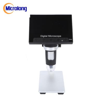 China High Quality RoHS/CE USB Digital Microscope with LCD Screen 8 LED Light Camera Microscope 1/4' en venta