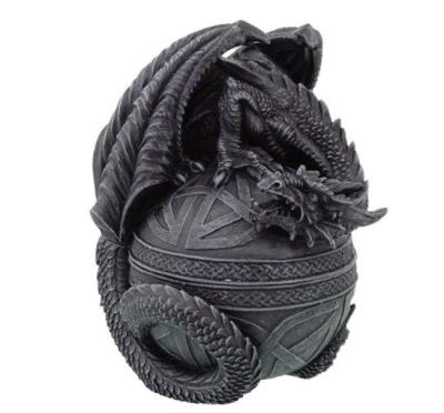 China Europe Dragon Jewelry /Trinket box figure for sale