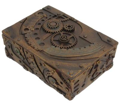 China Europe Steampunk jewelry/figurine inspired mechanical trinket box for sale