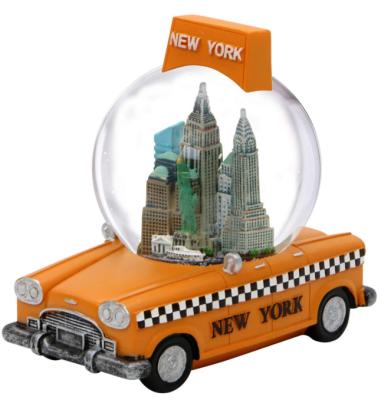 China Europe New York City Taxi Snow Globe for sale