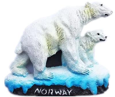 China Europe Polar Bear Strong Resin 3d Fridge Magnet for sale