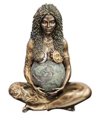 China Large Resin Artigian Earth Goddess Statue From Europe for sale