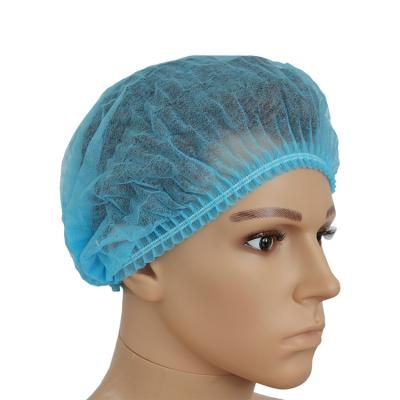 China PP Factory Supplying Disposable Hairnet Cap PP Wipe Crowd Caps for sale