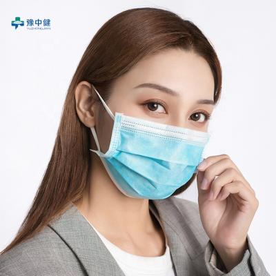 China Blue All Certified Disposable Face Mask 10pcs 17.5*9.5cm  3 Plys for sale