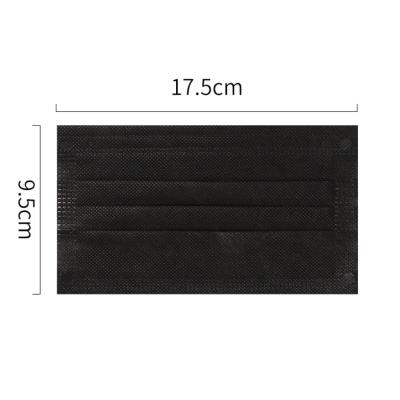 China Class II All Nonwoven Disposable Surgical Face Mask 3 Ply Black for sale