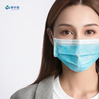 China All Nonwoven 3 Ply Disposable Surgical Face Mask YY 0469-2011  White Blue for sale