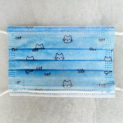 China Adult Disposable Medical Children's Surgical Mask Earloop Design 3 Ply for sale