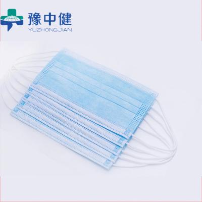 China Adult Disposable Nonwoven Fabric 3 Ply Medical Surgical Face Mask Made In China for sale