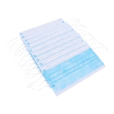 China All High Quality Disposable Medical Face Mask Blue+White 3-PLY for sale