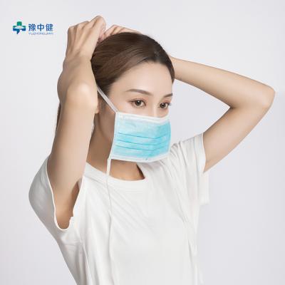 China Fast Delivery Adult 3 Layer Non Woven Disposable Medical Surgical Face Mask for sale